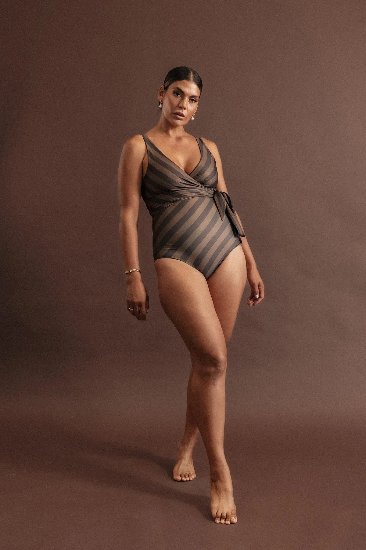 Espresso Reversible Wrapsuit