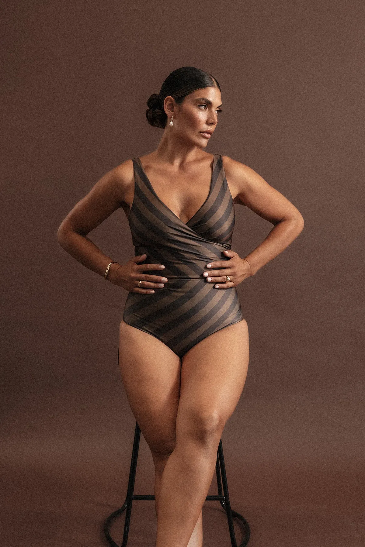 Espresso Reversible Wrapsuit