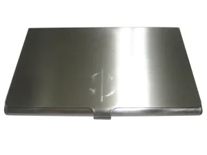 Etched Sleek U.S. Dollar Sign Business Card Holder