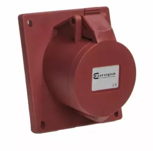 Europa IPSA324N IP44 Socket Angled Panel Mount 415V 3P E 32A 6H