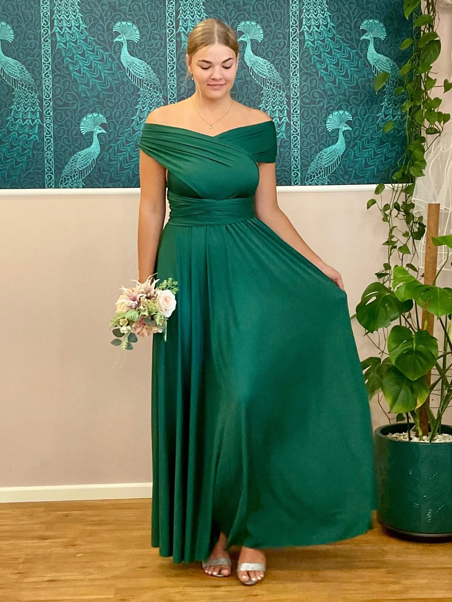 Ever Green convertible Infinity bridesmaid dress Express NZ wide