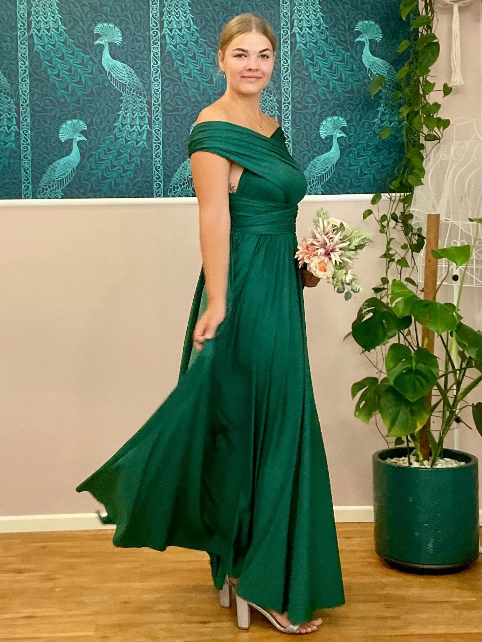Ever Green convertible Infinity bridesmaid dress Express NZ wide