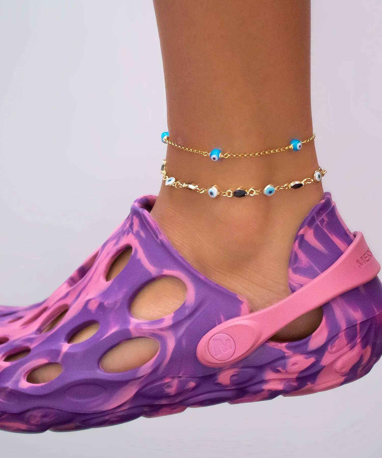 Evil Eye Simple Blue Charm Bracelet/Anklet