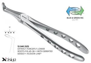 Extraction Forceps, Lower Root and Broken Teeth (12.045.15ZS)