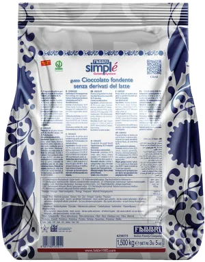 Fabbri Simple Dark Chocolate SDL - Simple One Step Pastes and Powders - 10 x 1.5 KG - Fabbri Canada