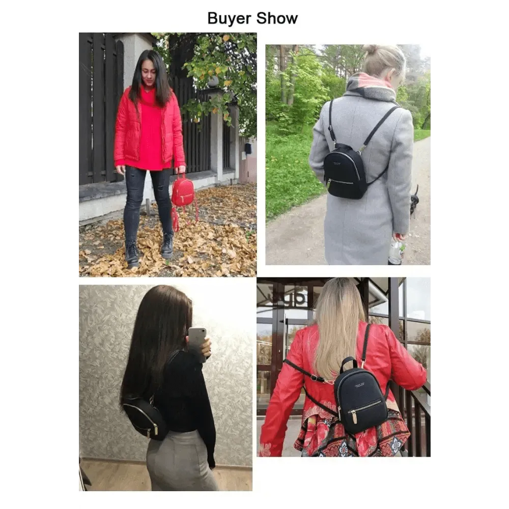 Famous Designer Mini Soft Touch Leather Small Backpack For Female And Girls Fashionable Ladies Bagpack Shoulder Bag