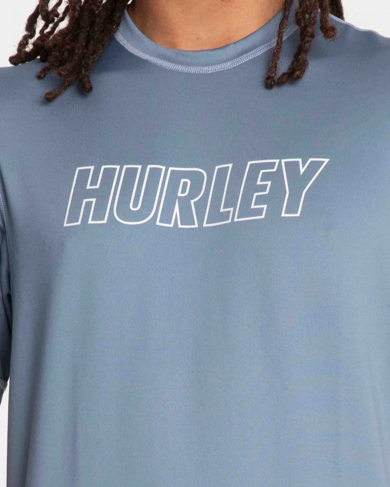 Fastlane Outline Surf Shirt Hurley Mens Short Sleeve Rash Vest