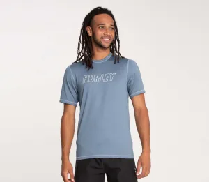Fastlane Outline Surf Shirt Hurley Mens Short Sleeve Rash Vest