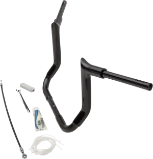 Fat Baggers, Inc. 809112-B 1-1/2in. EZ Install Pointed Top Handlebar Kit - Black