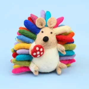 Felt Colorful Rainbow Hedgehog