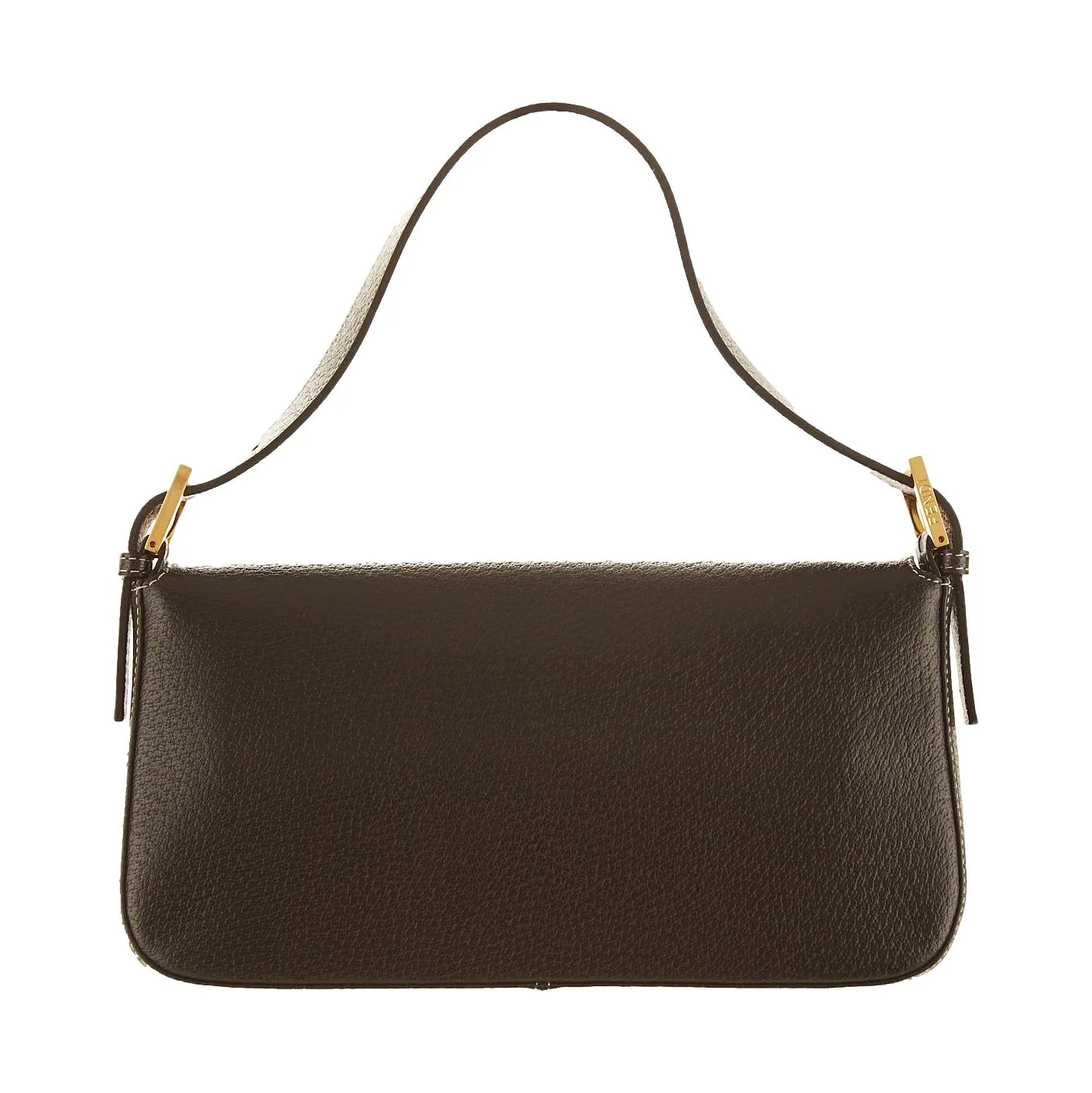 Fendi Black Leather Baguette
