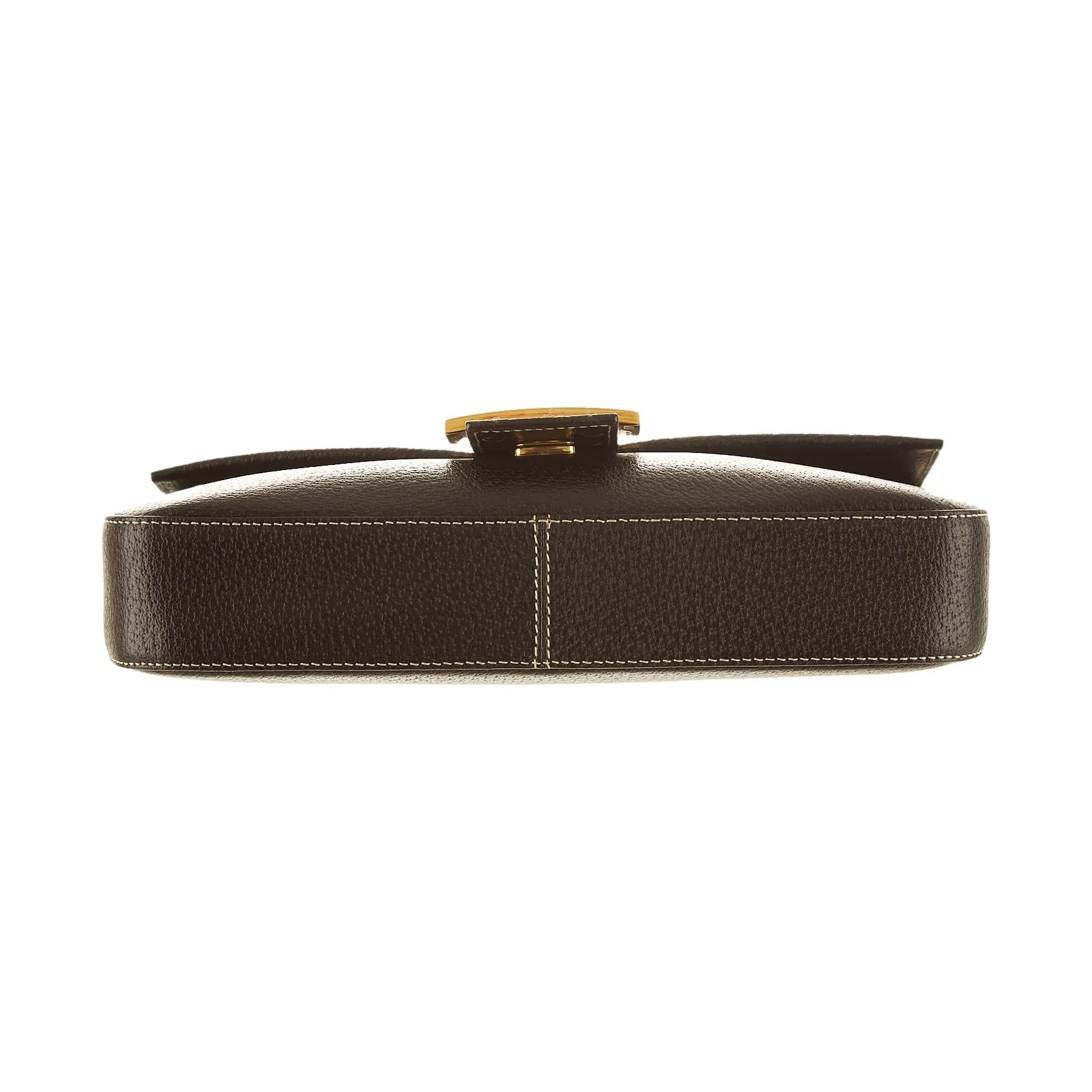 Fendi Black Leather Baguette