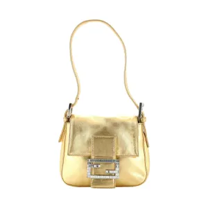 Fendi Gold Mini Baguette