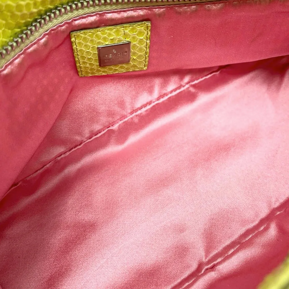Fendi Orange Perforated Shoulder Bag