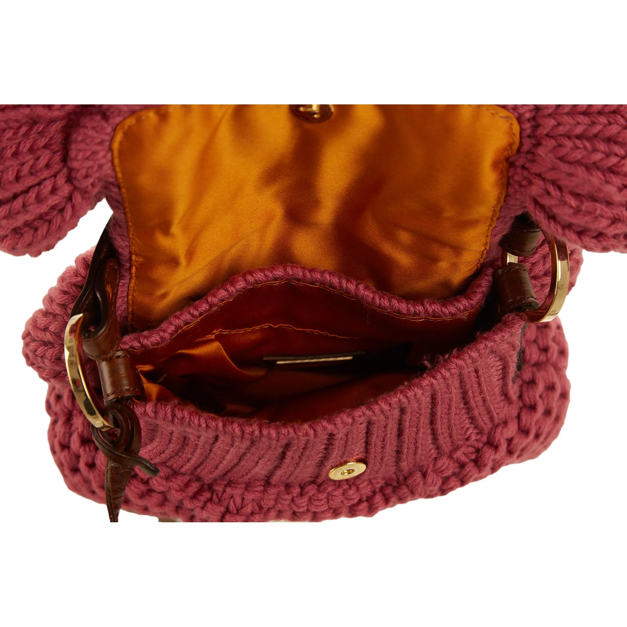 Fendi Pink Mini Crochet Bag