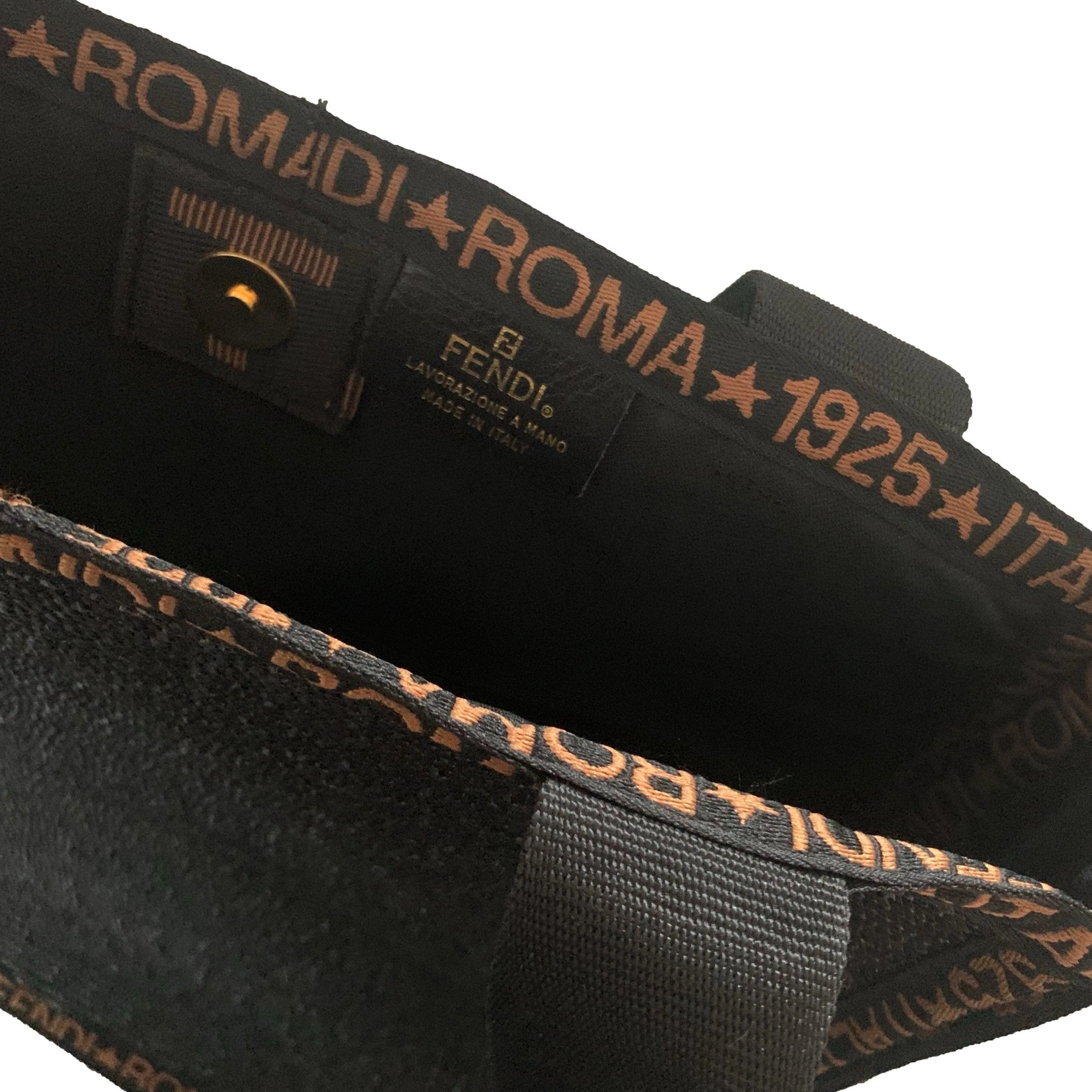 Fendi Straw Logo Tote
