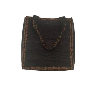 Fendi Straw Logo Tote