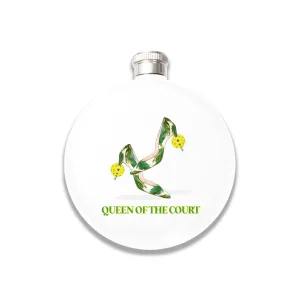 Flask (White) - Queen of the Court - Pickleball