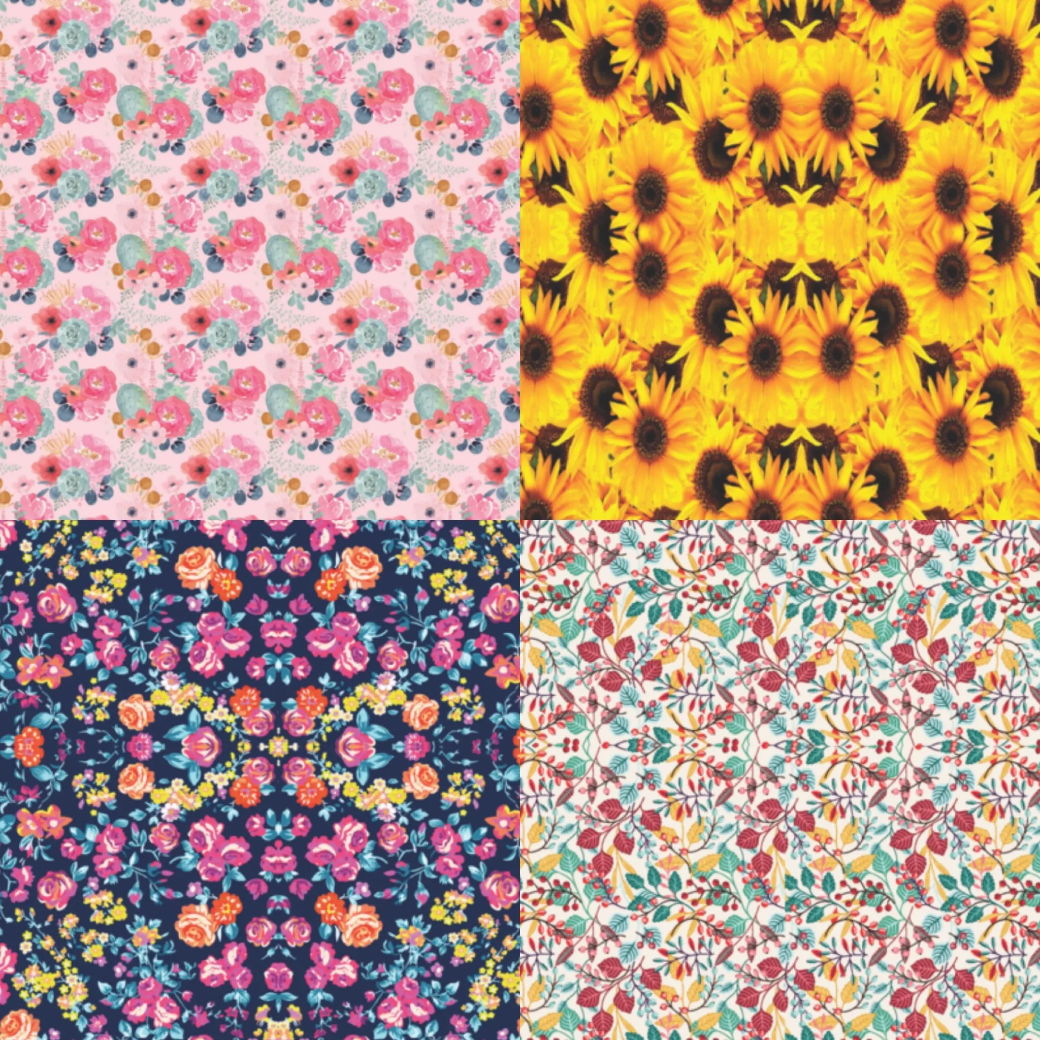 Floral Heat Transfer Vinyl