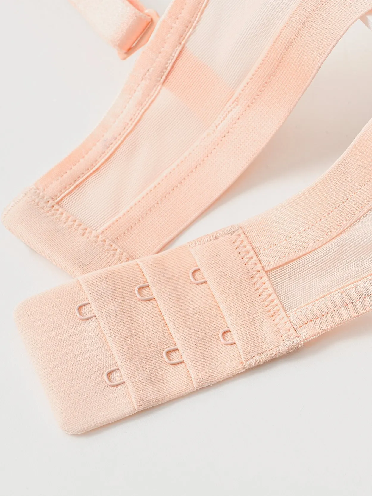 Floral Lace Embroidery Push Up Bra Pink