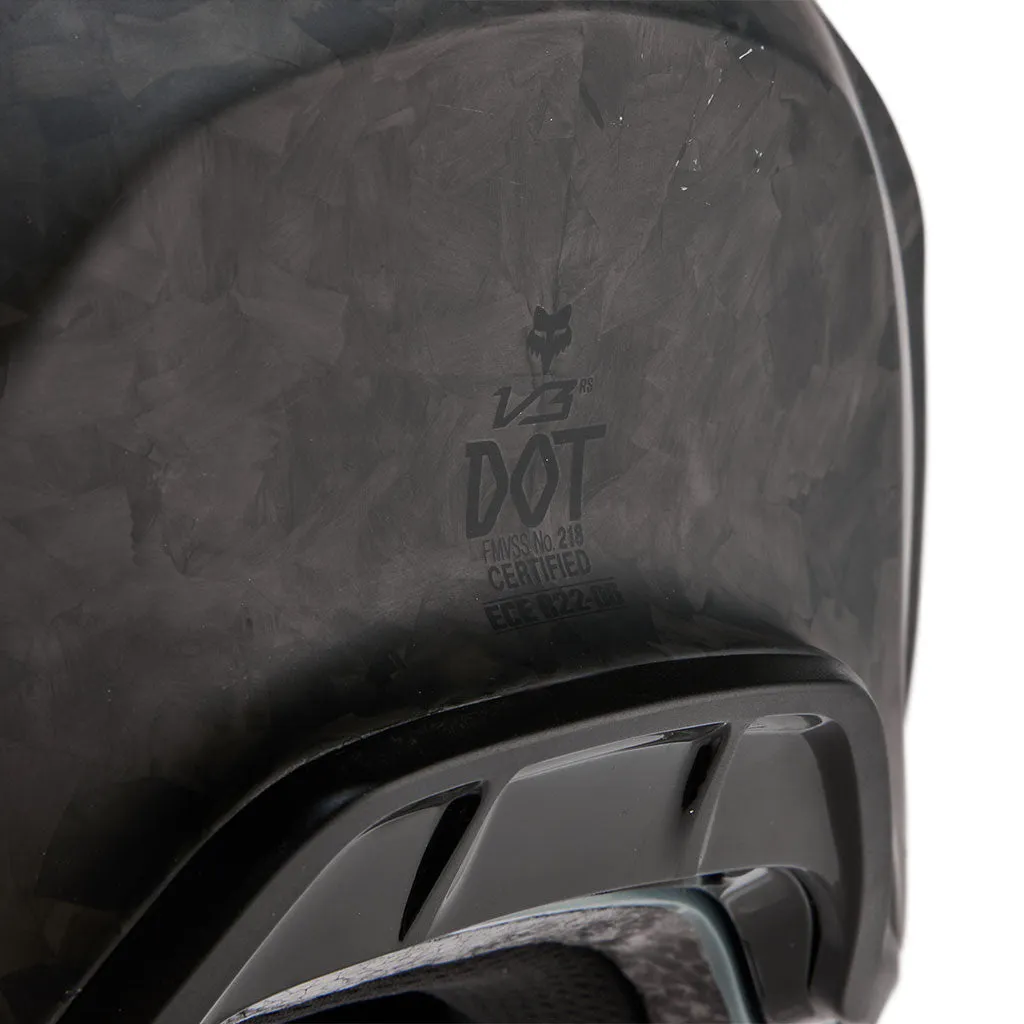 Fox - 2025 V3 RS Matt Black Carbon Solid Helmet