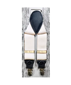Fratello Clip On Suspenders - Tan