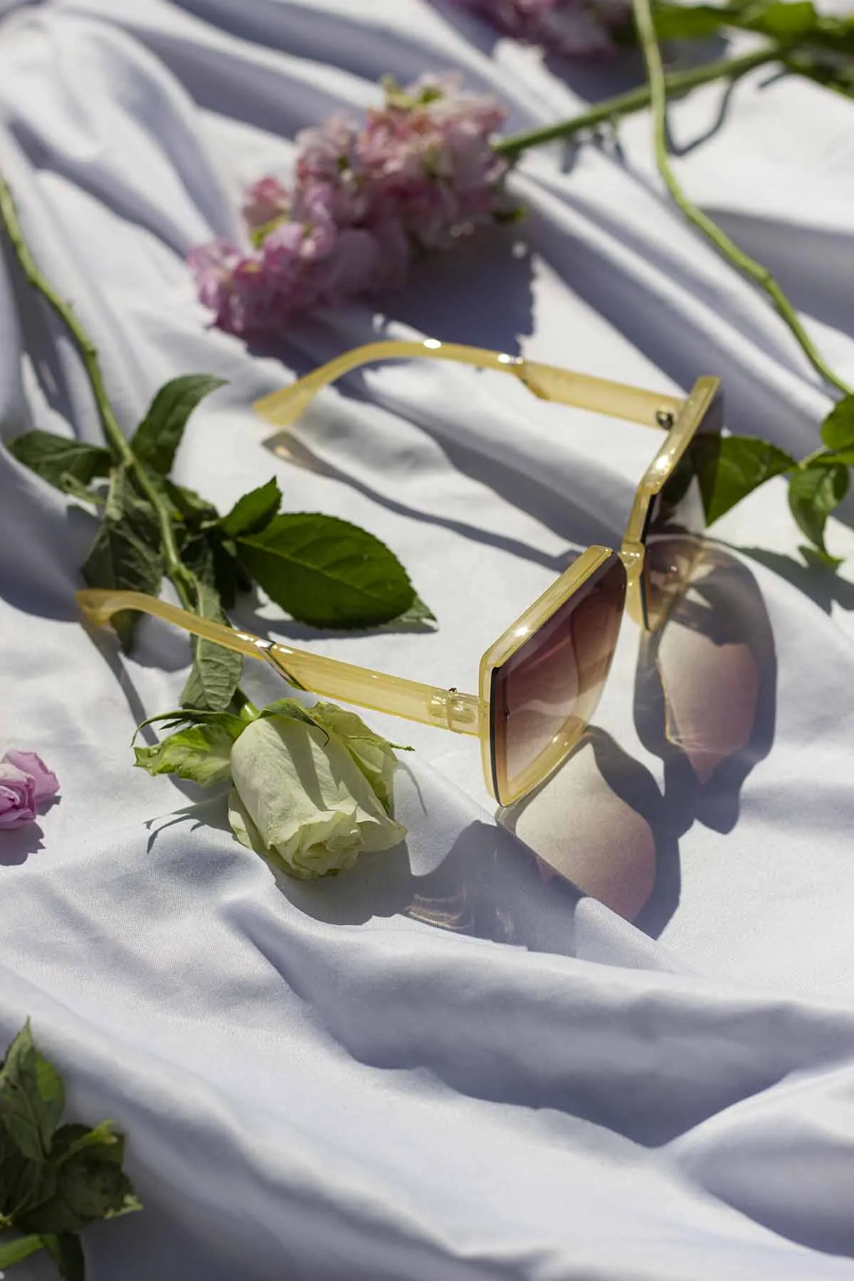 Front Lens Chunky Square Angled Sunglasses