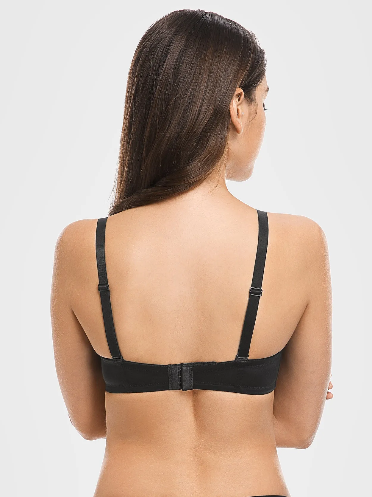 Full Figure Strapless Underwire Multiway Contour Bra Black