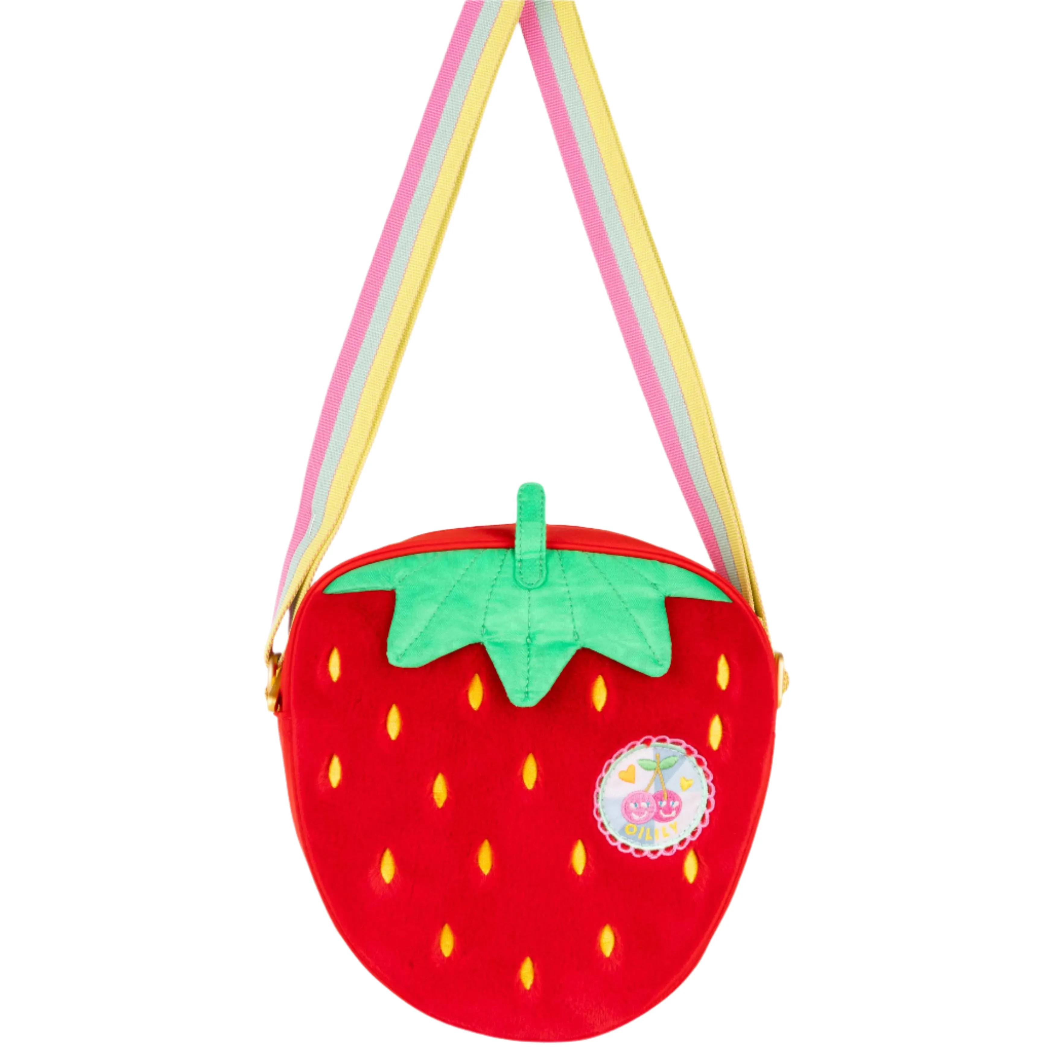 Girls Red Strawberry Shoulder Bag