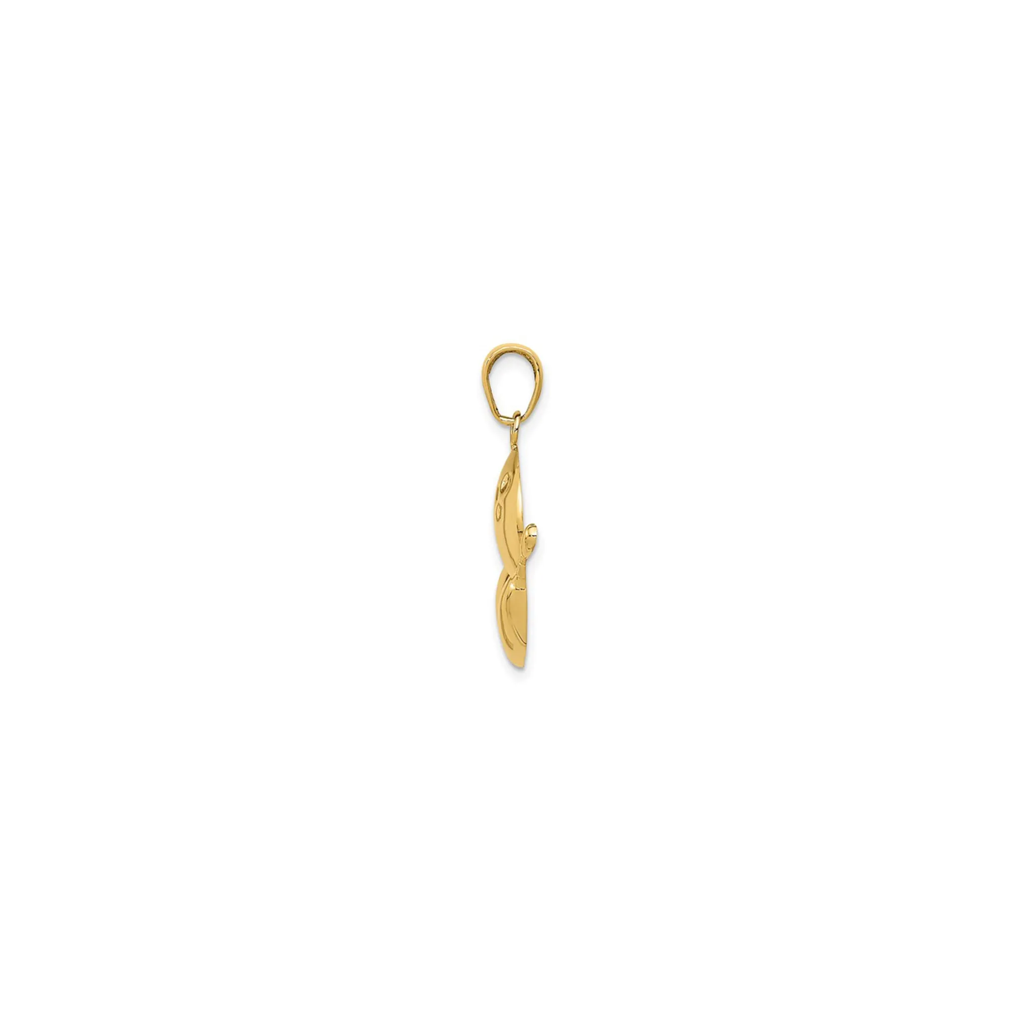 Glossy Bowling & Ball Pendant (14K)