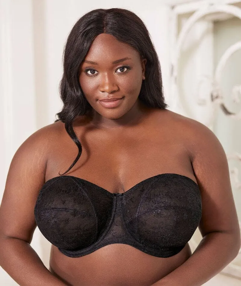 Goddess Verity Underwired Strapless Bra - Black
