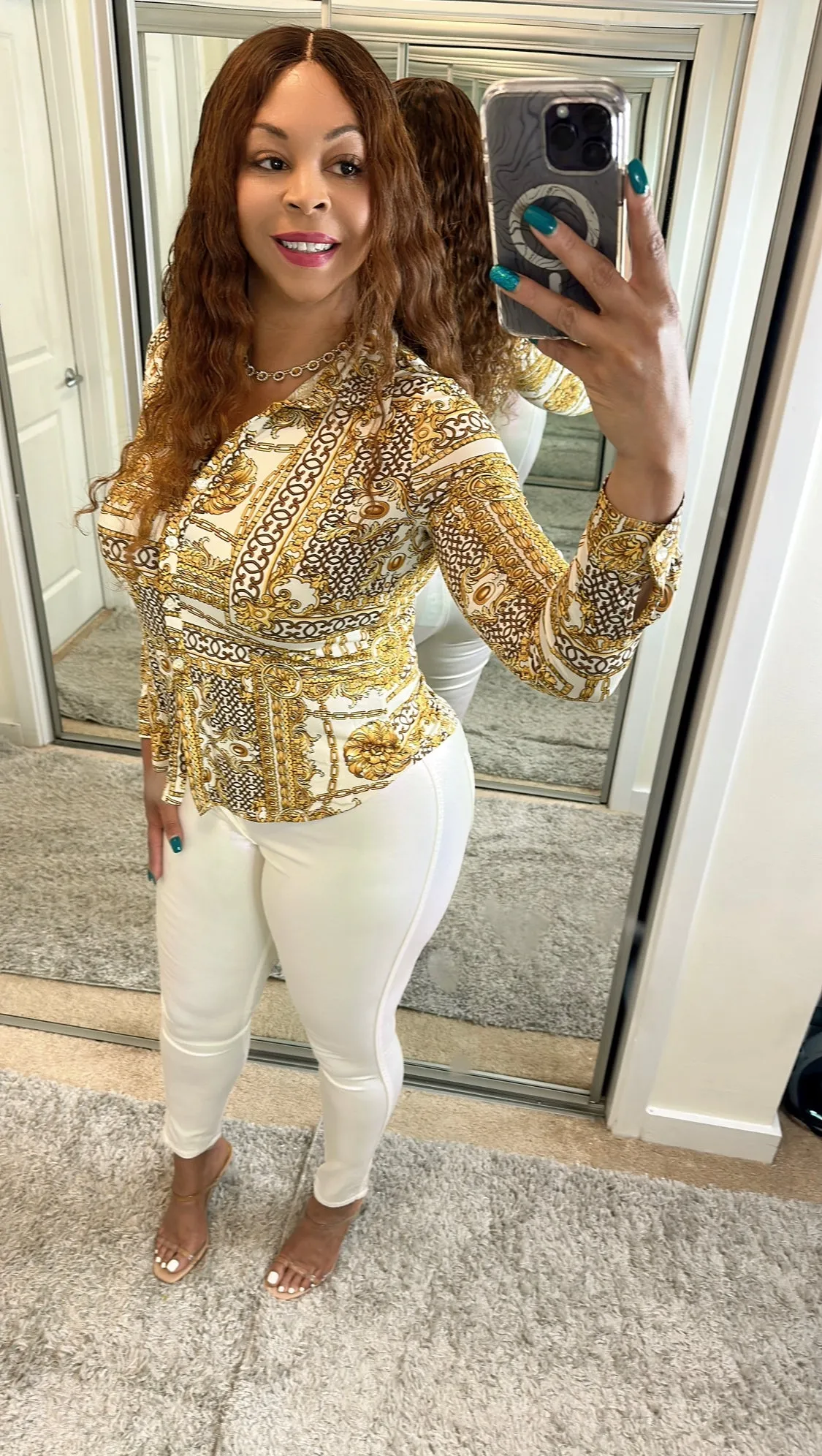 Gold Link Chain Top