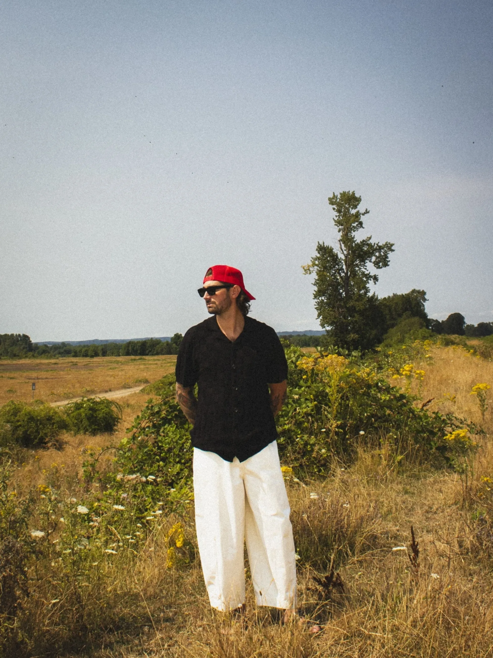 Good Days Woven Checkered Camp Shirt - Black