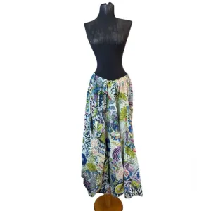 Grace Cotton Colorful Long Print Skirt