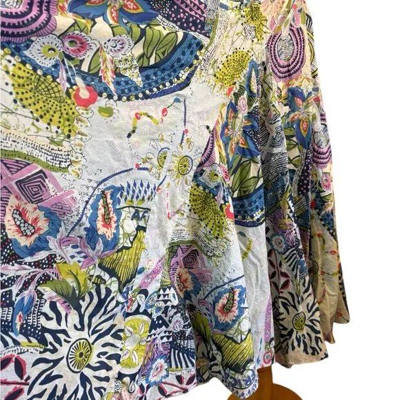 Grace Cotton Colorful Long Print Skirt
