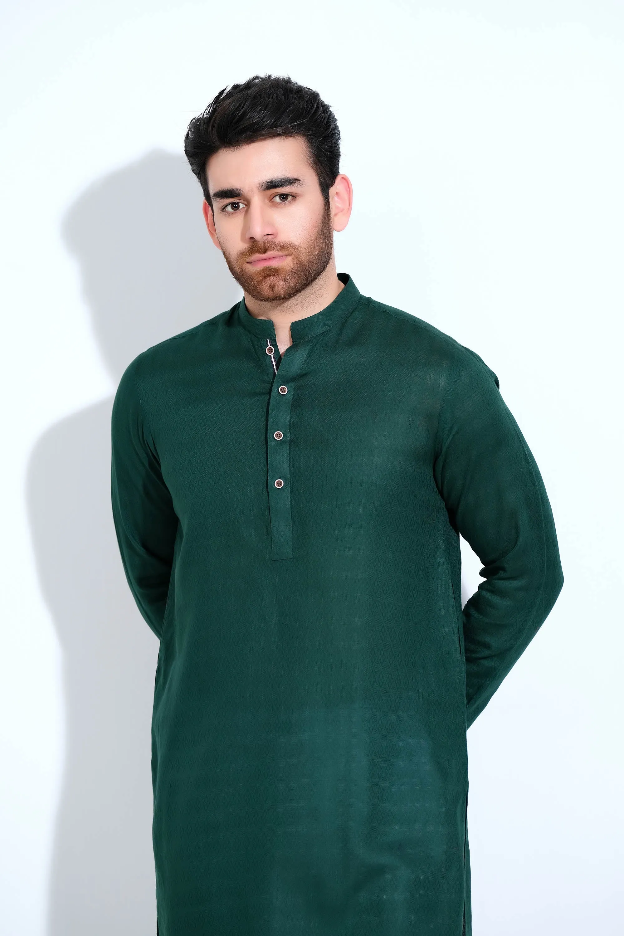 Green Gents Kurta