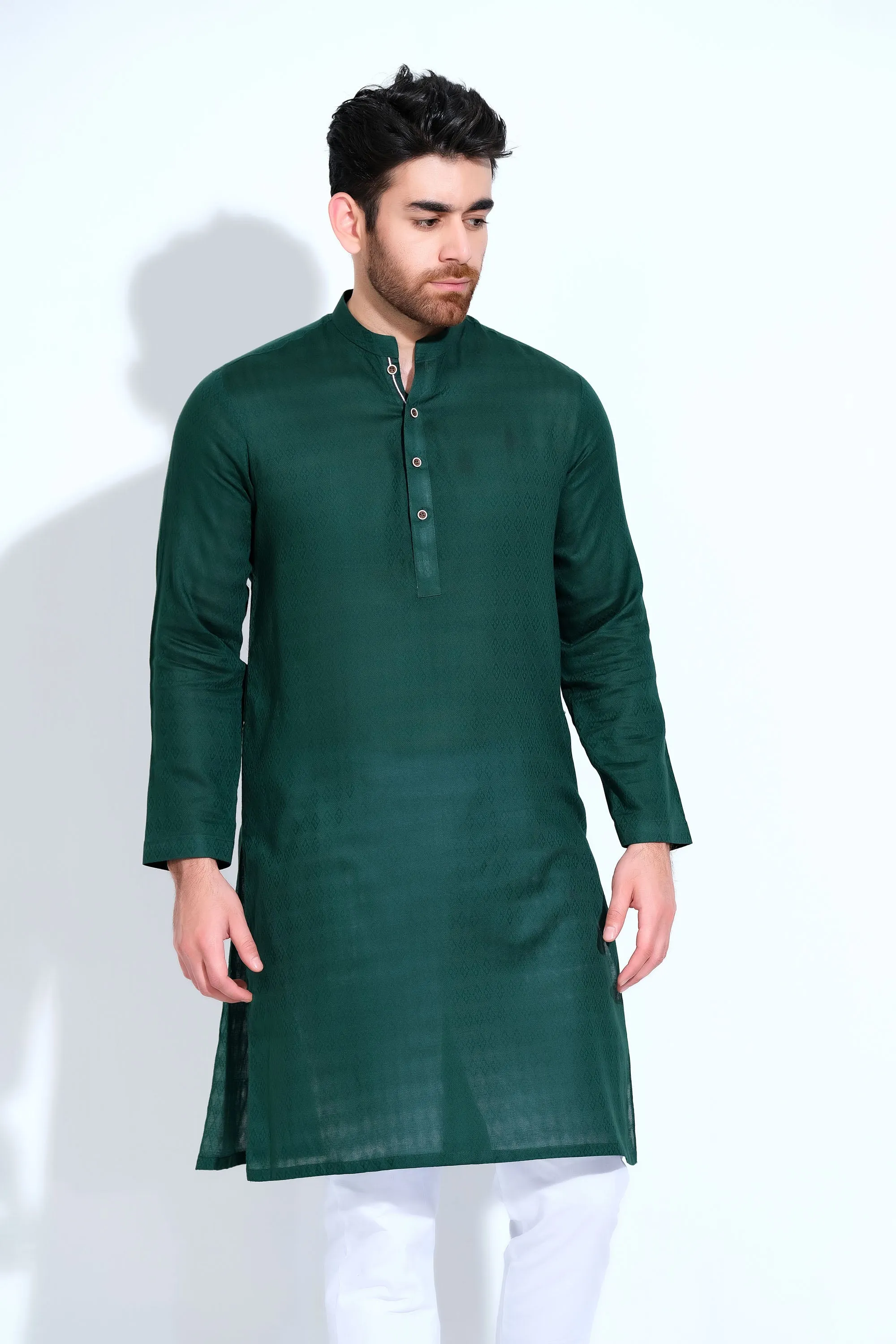 Green Gents Kurta