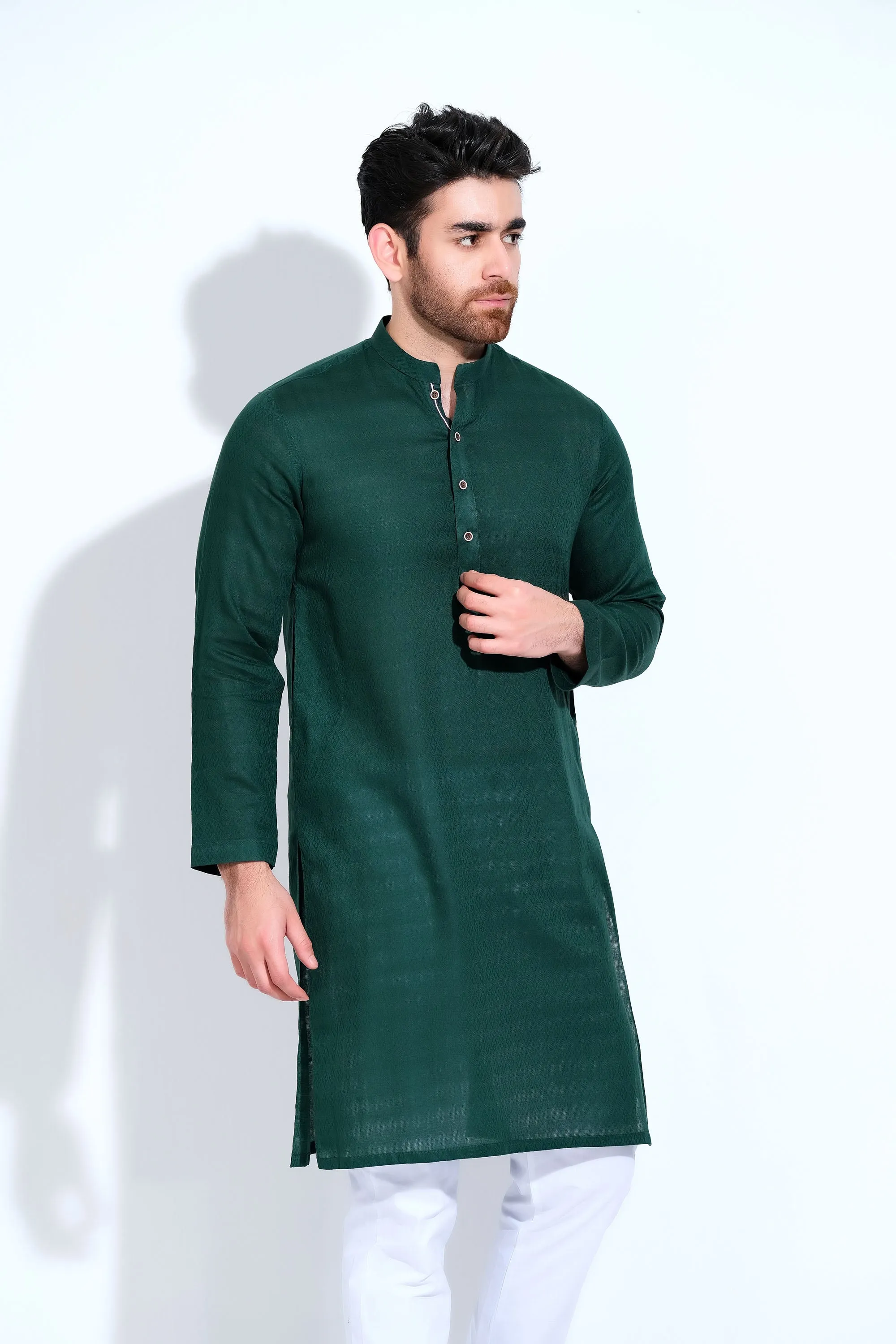 Green Gents Kurta