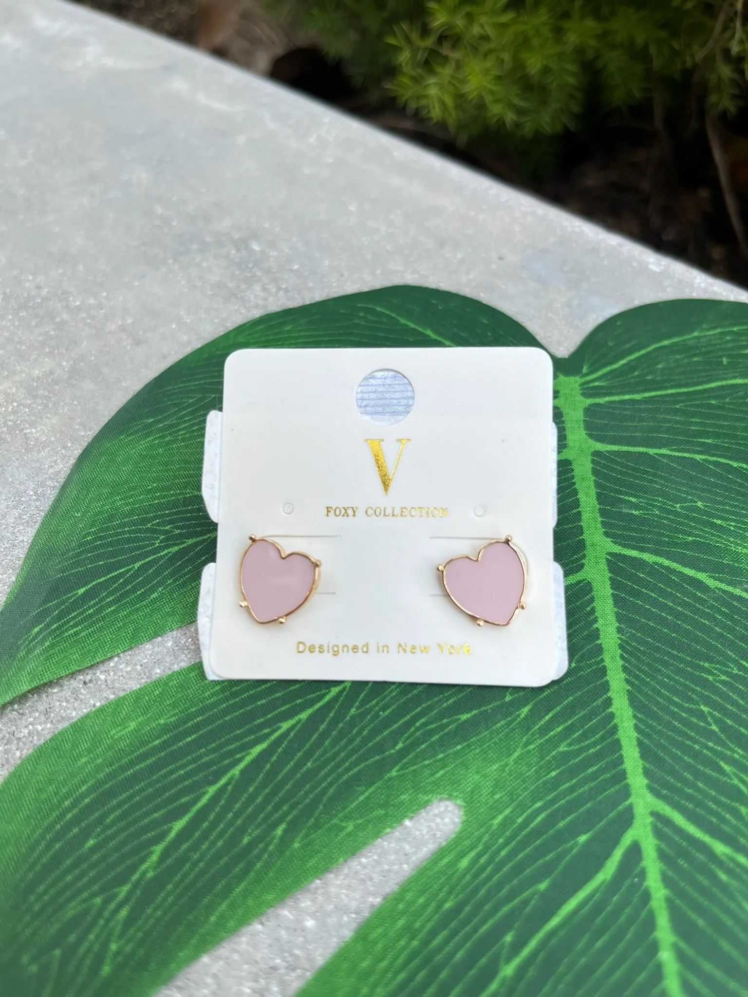 GSA Color Coat Heart Earrings