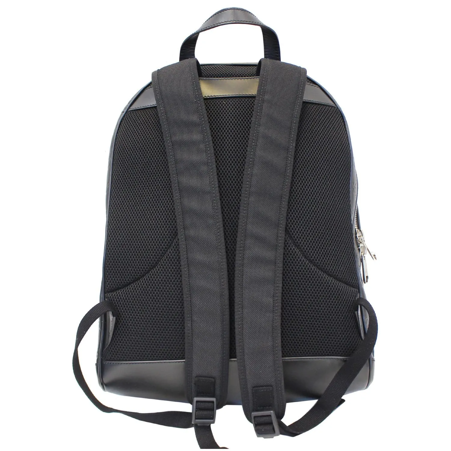 GUCCI GG Signature Leather Backpack Bag Black 406370