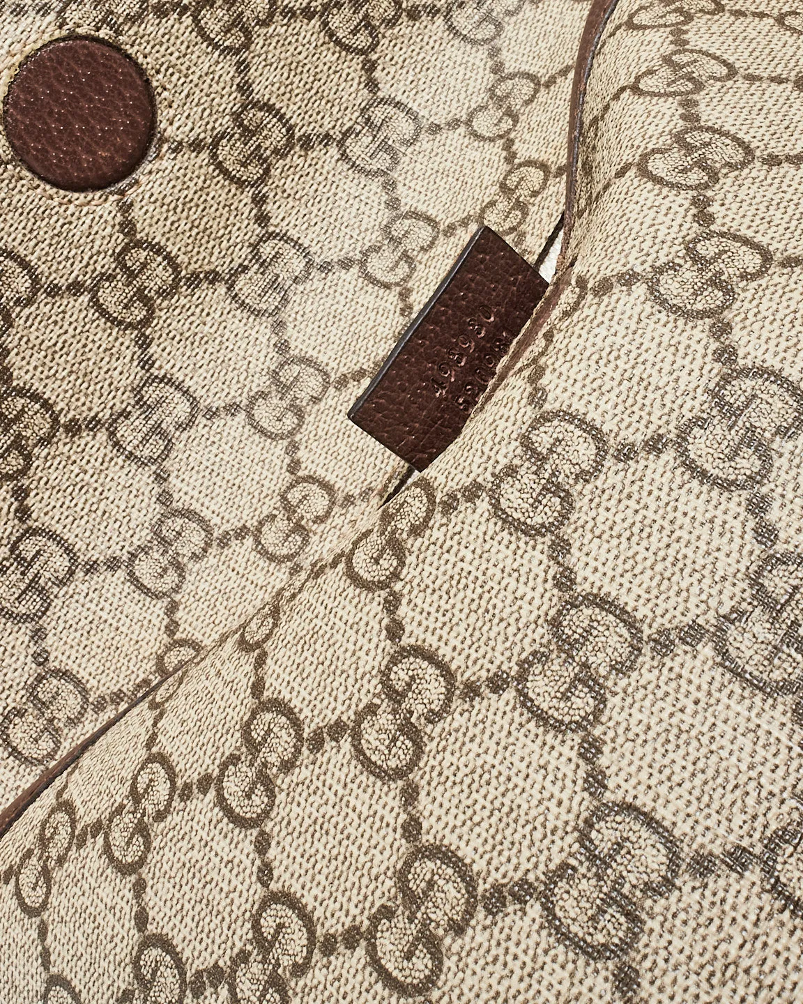 Gucci Monogram Coated Canvas GG Supreme Belt Bag