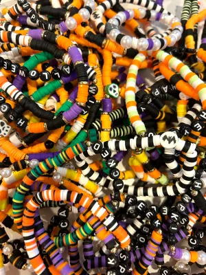 🎃Halloween Word   Colorful Bracelets
