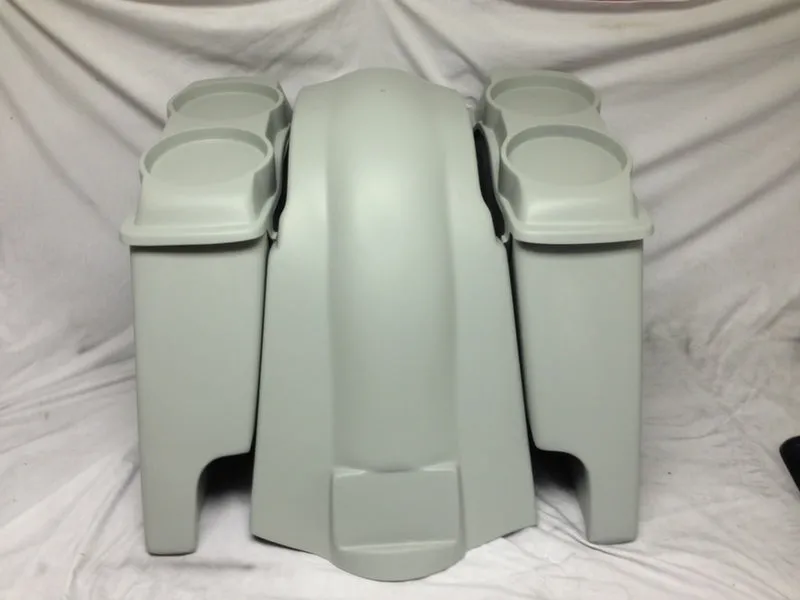 Harley Davidson 4" Extended Saddlebags   Dual 6 X 9 Speaker Lids With Cut Outs