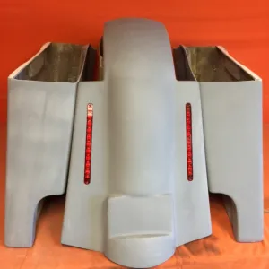 Harley Davidson 4" Extended Stretched Saddlebags & Replacement LED Fender 89 - 08