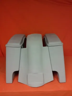 Harley Davidson 4" Extended Stretched Saddlebags   Lids & Replacement Fender 09 - 13