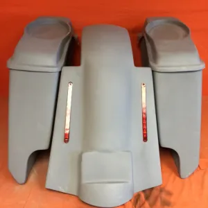 Harley Davidson 5" Extended Saddlebags With Cut Outs Replacement Fender 6 x 9 Speaker lids 89 - 08