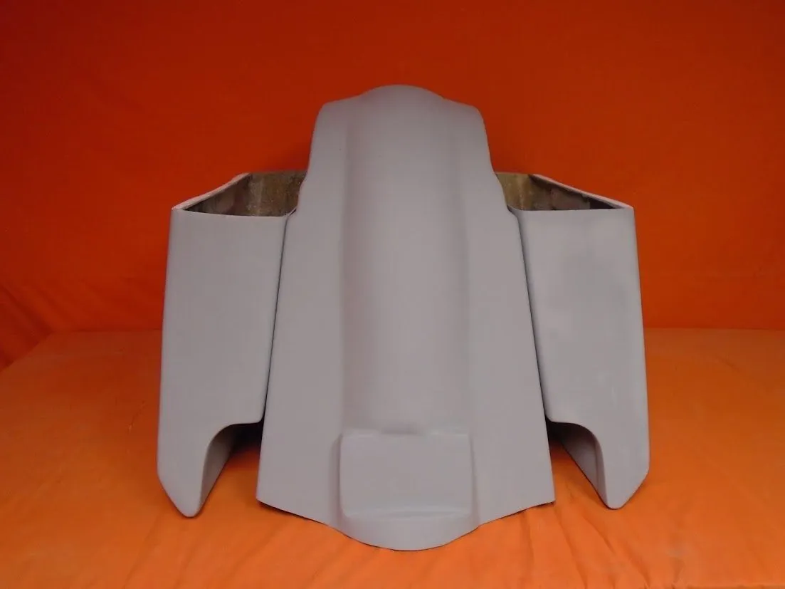 Harley Davidson 5" Softail Heritage Extended Stretched Saddlebags No Lids Fender Dual Cut Out