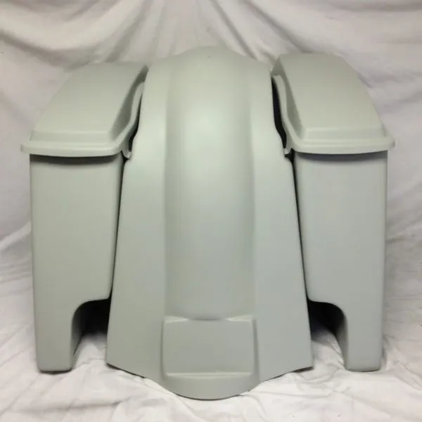 Harley Davidson 6" Softail Heritage Extended Stretched Saddlebags Lids Fender Dual CutOuts