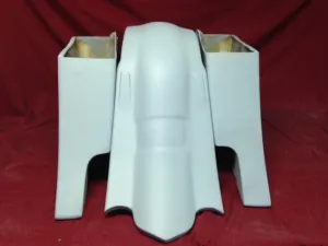 Harley Davidson Bagger 6" Stretched Extended Saddlebags and Cut Fender - No Lids