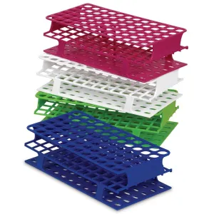 Heathrow Scientific 27515C OneRack Tube Rack Full-Size POM 30mm 24-Place, Green